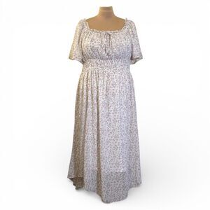 POLAGRAM Roselight Echo Floral Midi Dress, NWT! Size 3XL